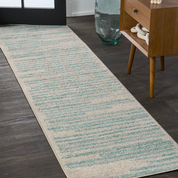 Khalil Modern Berber Stripe Area Rug